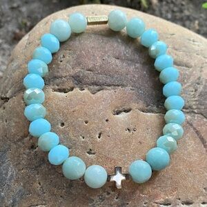 “Faith Over Fear”🕊️🤍🩶Plus Minus Bracelet